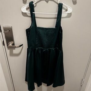 Wild Fable Deep Green Velvet Dress